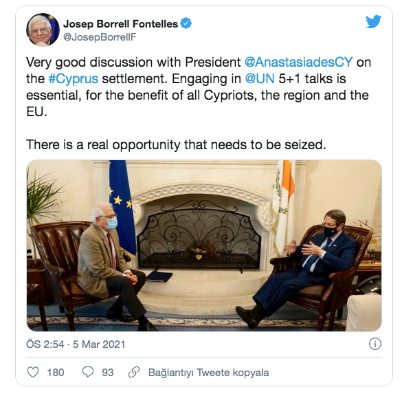 'AB Yüksek Temsilcisi, Ersin Tatar'dan Atatürk portresini ve bayrakları kaldırmasını istedi' - Resim: 1