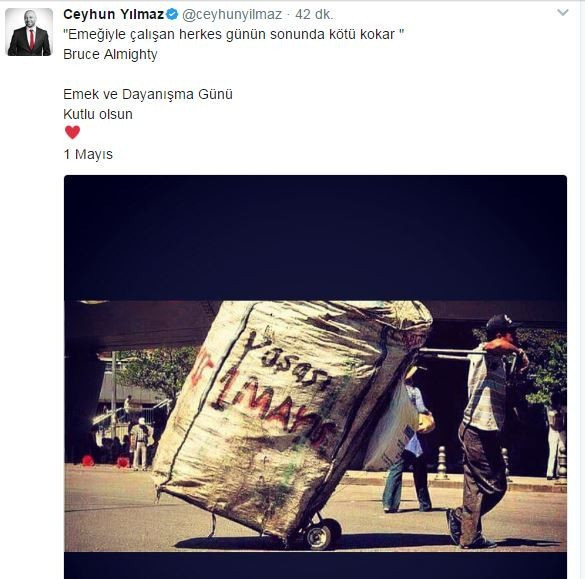 Ünlülerin dikkat çeken 1 Mayıs paylaşımları! - Resim: 2