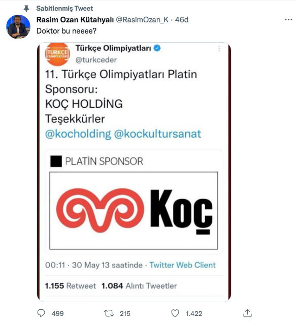 Rasim Özan Kütahyalı'dan olay paylaşım! Ali Koç'a seslendi: Doktor bu neeee? - Resim: 0