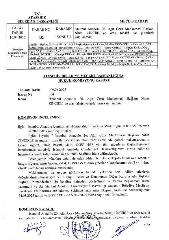 CHP’li Belediyelerden yargı mensuplarına araç tahsisi - Resim: 0