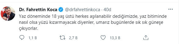 Fahrettin Koca'dan kendisini aşı üzerinden eleştiren Kaftancıoğlu'na olay gönderme - Resim: 0