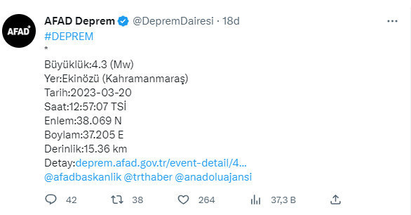 Kahramanmaraş'ta panik yaratan deprem! AFAD son depremin şiddetini açıkladı - Resim: 0