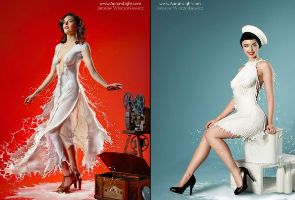 Bu modeller sütle giyindi  - Resim: 1