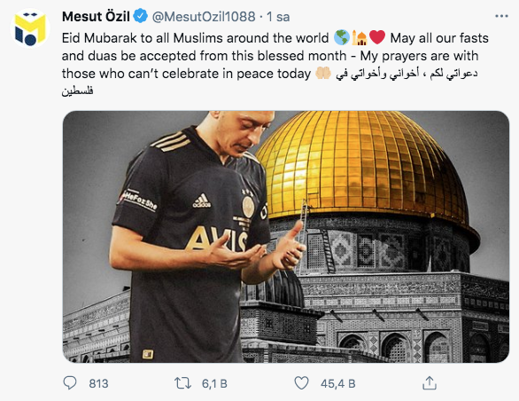 Mesut Özil'den Ramazan Bayramı mesajı ve Filistin halkına destek - Resim: 0