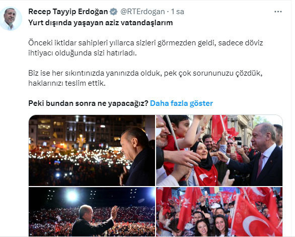 Cumhurbaşkanı Erdoğan yurt dışında yaşayan vatandaşlara seslendi: Sizlerle birlikte Türkiye'yiz - Resim: 0