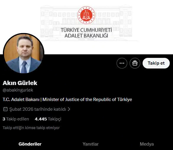 Akın G&uuml;rlek X hesabı a&ccedil;tı 3 hesabı takibe aldı - Resim: 0