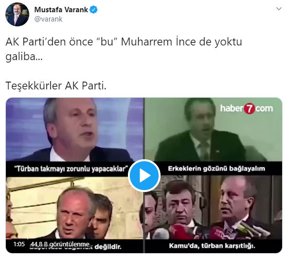 Varank'tan CHP'li İnce'ye olay gönderme! - Resim: 0