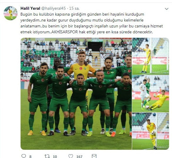 Genç kaleci Halil Yeral’dan duygusal paylaşım - Resim: 0