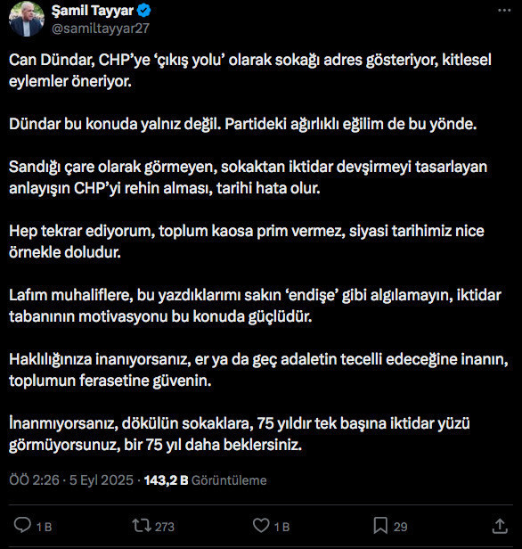Can Dündar'ın CHP'ye çağrısına Şamil Tayyar'dan uyarı: Bir 75 yıl daha beklersiniz - Resim: 0