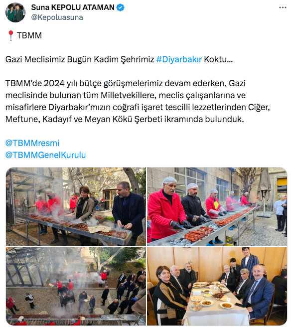 AK Partili vekilin Meclis bahçesinde ciğer ikramı AK Partili isimleri kızdırdı: Sadece bakmakla yetinen var - Resim: 1