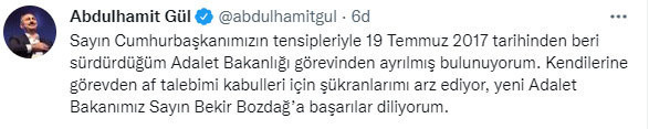 Adalet Bakanı Abdulhamit Gül görevden alındı! İşte yeni Adalet Bakanı - Resim: 1