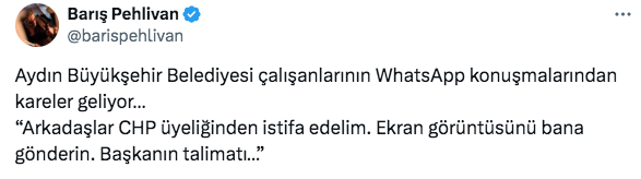 Özlem Çerçioğlu iddiası olay Whatsapp mesajları düştü! Barış Pehlivan verdi - Resim: 0