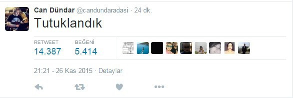 Can Dündar'ın tutuklanmasına ilk tepkiler - Resim: 1