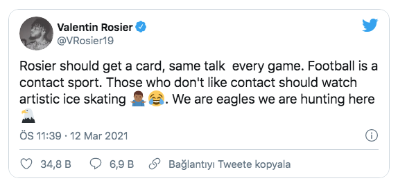 Beşiktaşlı Rosier isyan etti: Artistik buz pateni izlesinler - Resim: 0