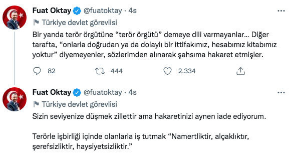 Cumhurbaşkanı Yardımcısı Fuat Oktay çok sert çıktı: Alçaklıktır, şerefsizliktir, haysiyetsizliktir - Resim: 0