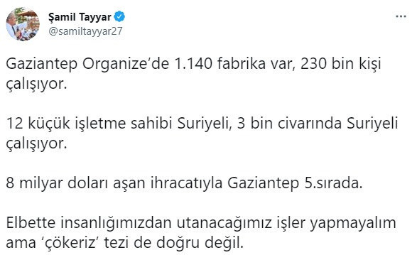 Şamil Tayyar'dan Erdoğan'ın danışmanı Yasin Aktay'a tepki! Ekonomimiz çöker demişti - Resim: 0