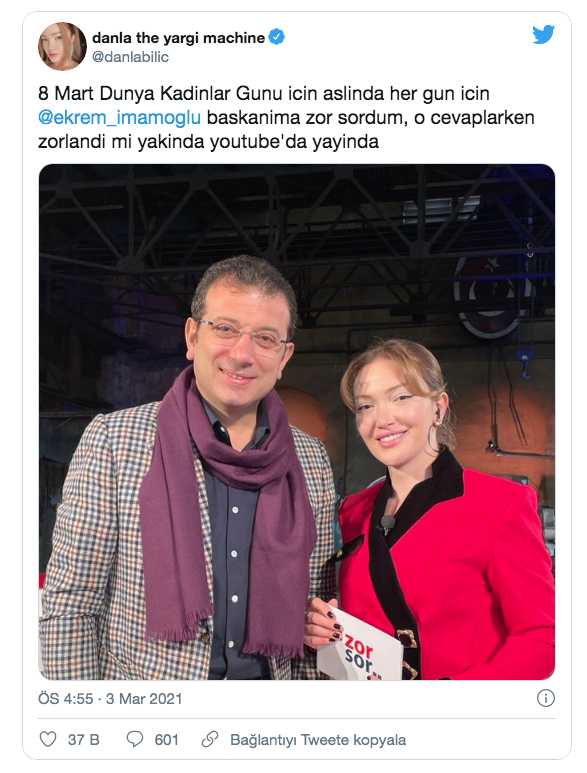 YouTuber Danla Bilic, Ekrem İmamoğlu'yla röportaj yaptı: Zor sordum - Resim: 0