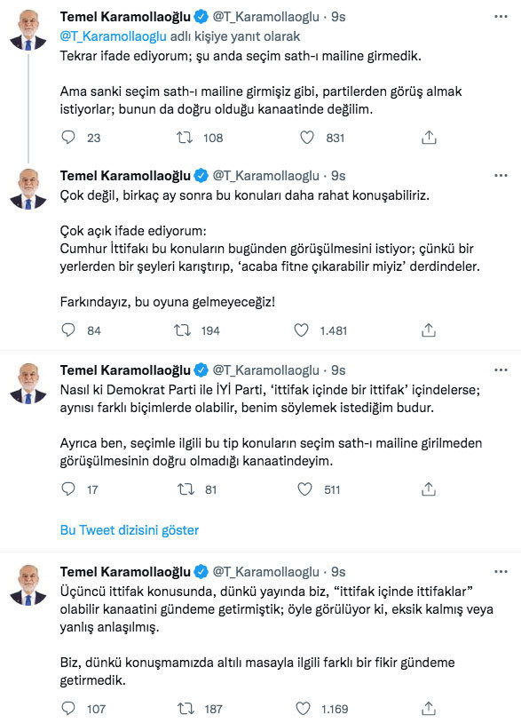 Temel Karamollaoğlu'ndan 'üçüncü ittifak olabilir' sözleriyle ilgili dikkat çeken yeni açıklama - Resim: 0