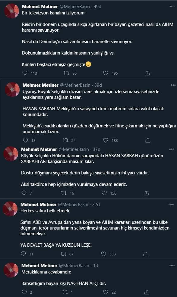 AK Partili Mehmet Metiner'den Nagehan Alçı'ya ağır sözler! Kimleri baştacı etmişiz geçmişte - Resim: 0
