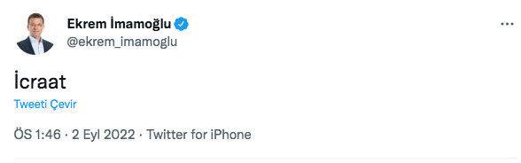 Ekrem İmamoğlu 'icraat' dedi paylaşımına yorum yağdı en dikkat çekeni ise bu oldu - Resim: 0