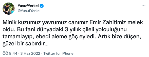 Yusuf Yerkel'in evlat acısı! Uzun süredir verdiği yaşam mücadelesinden acı haber geldi - Resim: 0