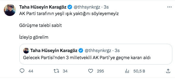 Gelecek Partili 3 milletvekili AK Parti'ye geçme kararı aldı iddiası gündem oldu - Resim: 0