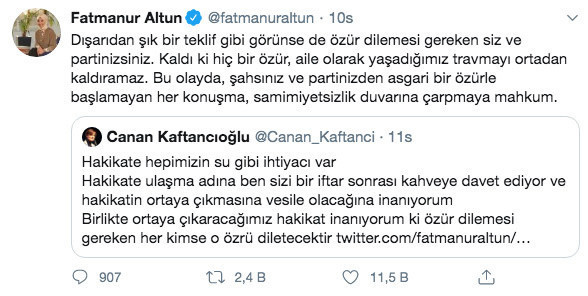 Canan Kaftancıoğlu'nun Fatmanur Altun'un özür çağrısına verdiği yanıt pes dedirtti - Resim: 3