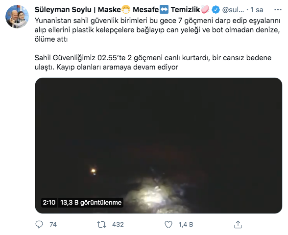 Süleyman Soylu: Yunanistan göçmenleri kelepçeyle ölüme attı - Resim: 1