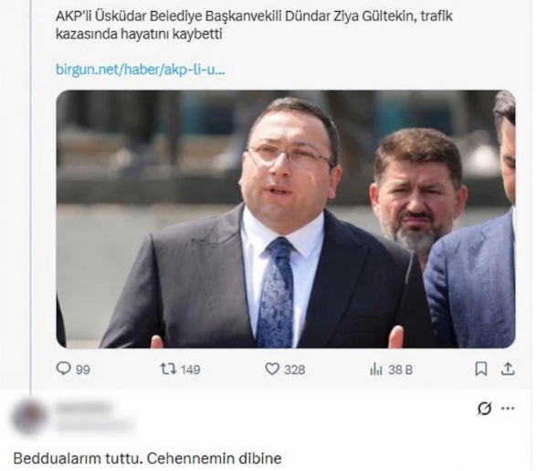 Dündar Ziya Gültekin'in vefatının ardından nefretlerini kustular - Resim: 1