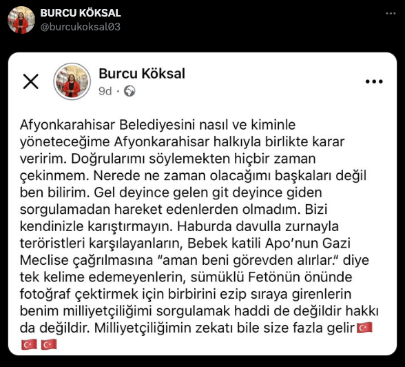 "Ahmet Özer" mitingine katılmayan CHP'li Burcu Köksal'dan sert sözler - Resim: 0