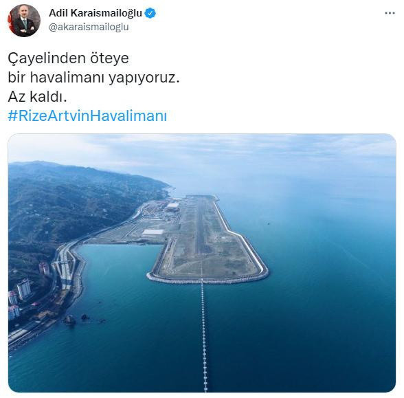 Bakan Adil Karaismailoğlu'ndan havalimanı paylaşımı - Resim: 0