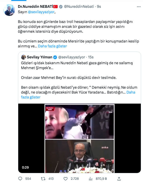 Nureddin Nebati'den 'Mehmet Şimşek' açıklaması: Kimsenin haddi değil - Resim: 0