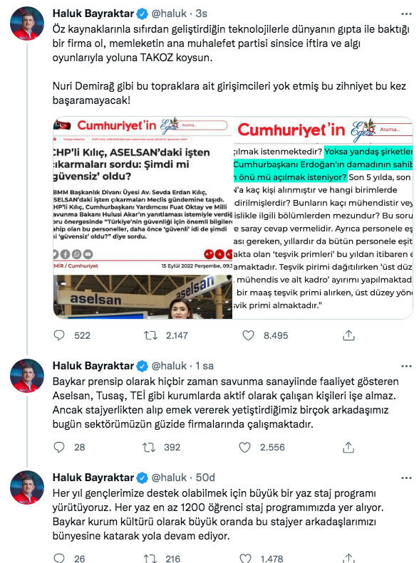 Bayraktar kardeşlerden CHP'li Sevda Kılıç'ın Baykar iddiasına sert tepki - Resim: 0