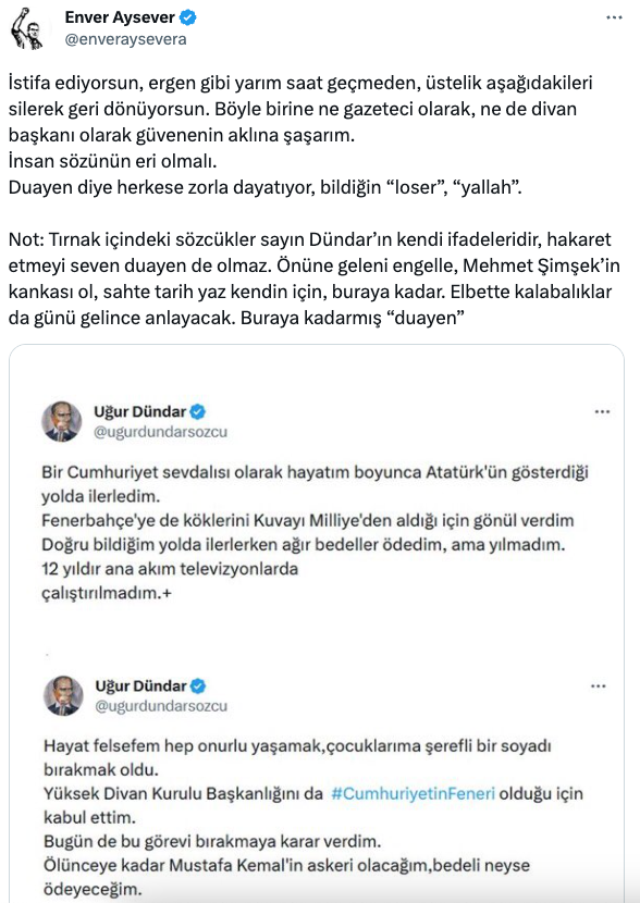 Uğur Dündar ile Enver Aysever arasında sert kavga! 'Loser', 'put', 'meni' hakaretler havada uçuştu - Resim: 0
