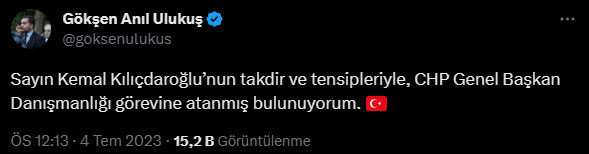 CHP lideri Kemal Kılıçdaroğlu'nun yeni danışmanı belli oldu - Resim: 0