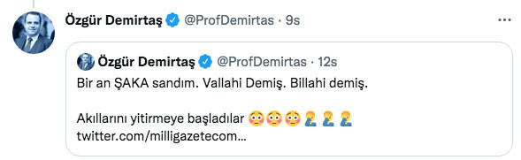 'Şakkadanak' Necmettin Batırel'in yüksek enflasyondan sorumlu tuttuğu Özgür Demirtaş'tan cevap - Resim: 0