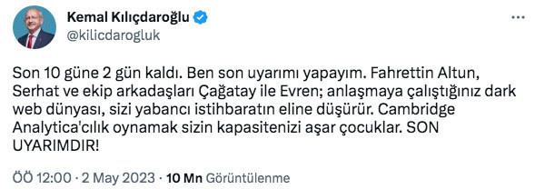 Kılıçdaroğlu 'son uyarımdır' dedi bomba iddiaya Fahrettin Altun yanıt verdi - Resim: 0
