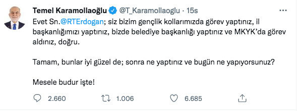 Karamollaoğlu'ndan Erdoğan'a Erbakan cevabı: Bugün ne yapıyorsunuz? Mesele budur işte! - Resim: 0