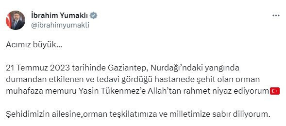 Yangına müdahale ederken dumandan etkilenen orman memuru kurtarılamadı - Resim: 1