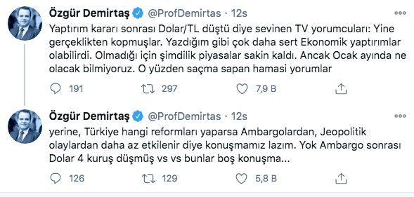 Ekonomist Özgür Demirtaş’tan Ahmet Hakan ve Turgay Güler’e ‘dolar’ tepkisi! Boş konuşma - Resim: 1