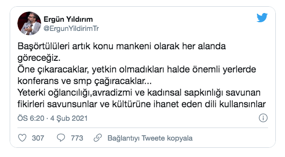 Yeni Şafak yazarı Ergün Yıldırım: Başörtülüleri artık konu mankeni olarak her alanda göreceğiz - Resim: 0