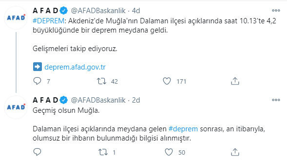 Akdeniz'de Dalaman açıklarında 4,2'lik deprem! AFAD'dan açıklama - Resim: 0