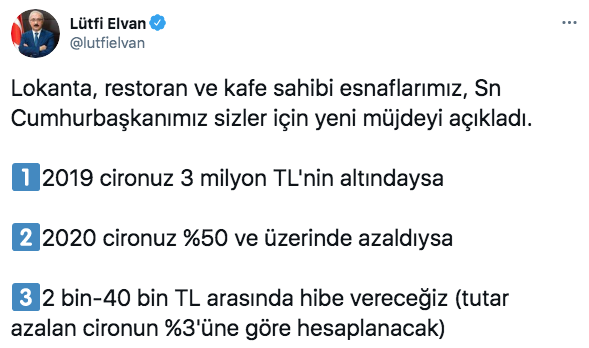 Bakan Lütfi Elvan esnafa destek paketinin detaylarını açıkladı Erdoğan duyurmuştu - Resim: 0