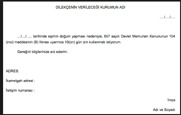 2019 eş doğum izni kaç gün oldu babalık izni gün sayısı - Resim: 0