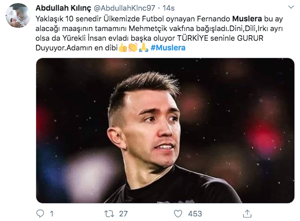 Fernando Muslera bu ayki maaşını şehit ailelerine bağışladı - Resim: 3