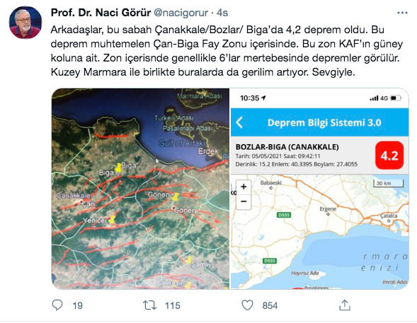 Deprem uzmanı Naci Görür'den Çanakkale depremi sonrası korkutan uyarı - Resim: 0