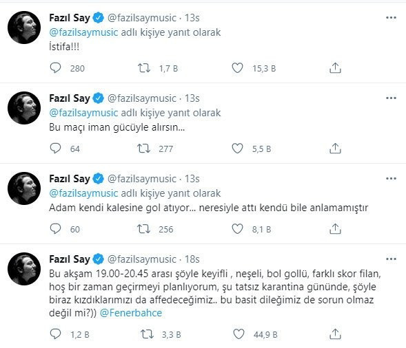 Fenerbahçe yenildi Fazıl Say çılgına döndü: Adam gibi teknik direktör lazım - Resim: 0