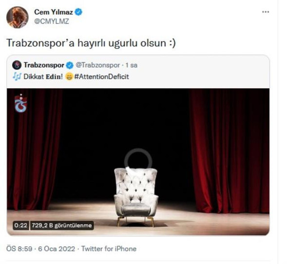 Trabzonspor esprili Edin Visca paylaşımı yaptı, Cem Yılmaz'dan cevap geldi - Resim: 0