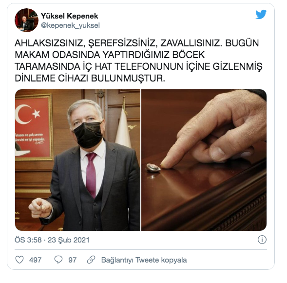 Odasında 'böcek' bulan CHP'li Başkan Kepenek: Seçim kazanmamı hazmedemediler - Resim: 0