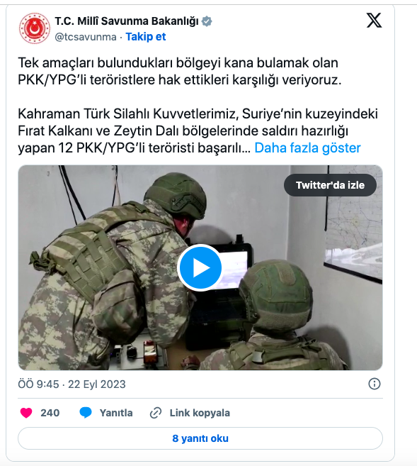 MSB duyurdu: O bölgede 12 terörist etkisiz hale getirildi - Resim: 0